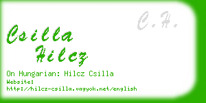 csilla hilcz business card